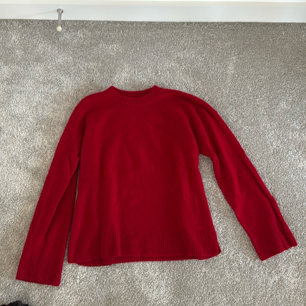 REFORMATION Red Wool Sweater M
